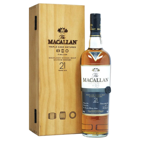 Macallan Triple Cask Fine Oak 21 Year Single Malt Scotch Whisky