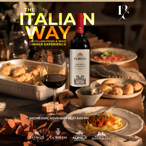 The Italian Way - A food and wine pairing dinner experience