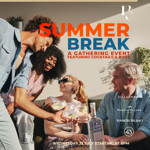 Summer break - a gathering event featuring cocktails and bites