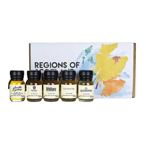 Drinks By the Dram Regions of Scotland 5 Dram Whisky Tasting Collection