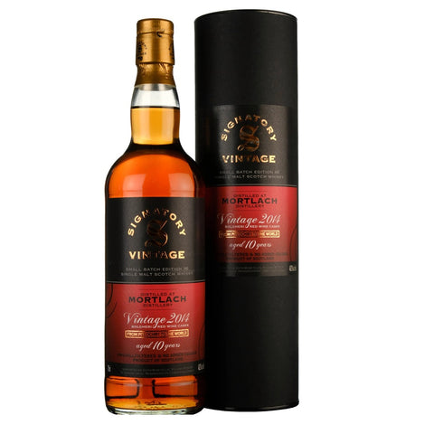 Mortlach 10 Year Old 2014 Bolgheri Cask Signatory Vintage Single Malt Scotch Whisky