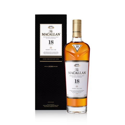 The Macallan Sherry Oak 18 Year Single Malt Scotch Whisky 2024 Release