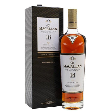 Macallan Sherry Oak 18 Year Single Malt Scotch Whisky